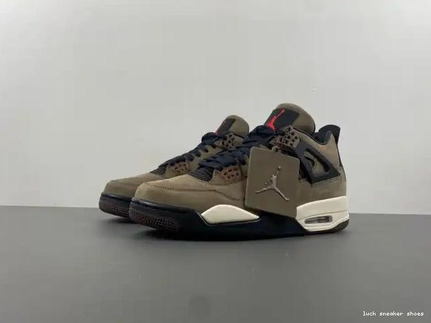 Reps LUCY Scott Retro 4 Air Brown x Travis Jordan AJ4-882335 TS 0420